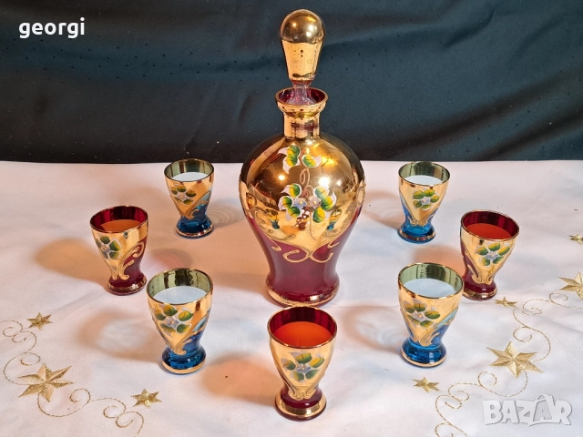 сервиз Bohemia с позлата 