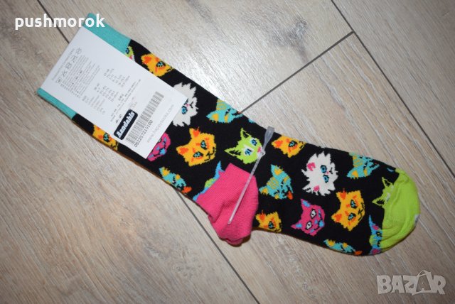 HAPPY SOCKS Cat Sock 36 – 40 / #00552 /, снимка 1 - Дамски чорапи - 42551954