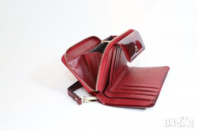 Красиво дамско портмоне от естествена кожа, снимка 4 - Портфейли, портмонета - 29384200