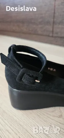 Велурени обувки 35 номер, снимка 3 - Дамски ежедневни обувки - 50383815