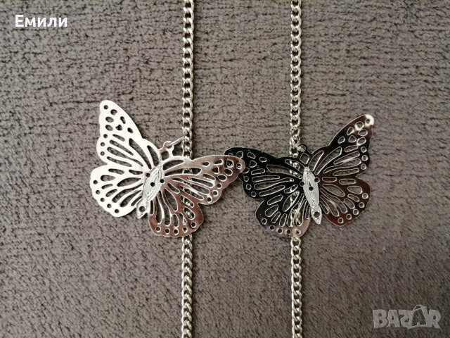 Корсет колан от еко кожа с верижка и пеперуди, снимка 9 - Колани - 37291720