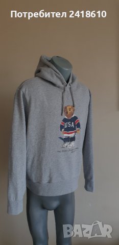 POLO Ralph Lauren Bear USA Hoodie Limited Edition Mens Size L ОРИГИНАЛ! Мъжки Суичър!, снимка 3 - Спортни дрехи, екипи - 44421215