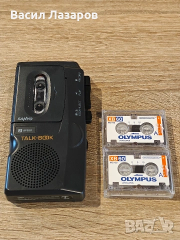 Колекционерски винтидж диктофон SANYO TRC-520M TALK-BOOK , снимка 3 - Други - 53961316