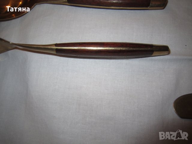 Прибори за хранене -ДЪРВО И БЛАГОРОДНА СТОМАНА -  СТАРИННИ, снимка 5 - Прибори за хранене, готвене и сервиране - 32108655