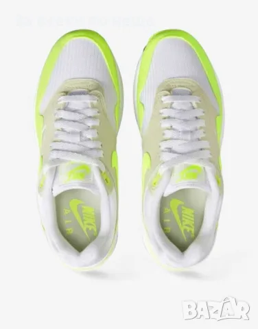 NIKE Air Max 1 Shoes White/Green Дамски Маратонки👟Дамски Спортни Обувки Код P2930, снимка 5 - Маратонки - 55815845