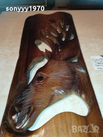 Пано за стена тиково дърво с ЕЛЕН 3112201059, снимка 4 - Колекции - 31265681