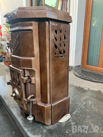 Старинна емайлирана чугунена печка в стил Ар Деко!, снимка 3 - Антикварни и старинни предмети - 13469070