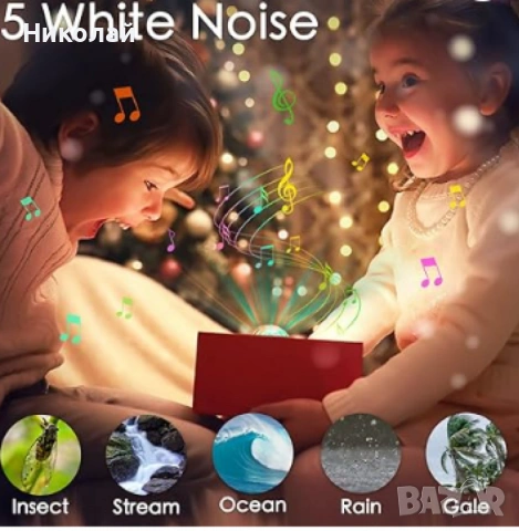 Северно сияние, RGB звездно небе, лазерен проектор, светлина бял шум, снимка 3 - Други стоки за дома - 53170010