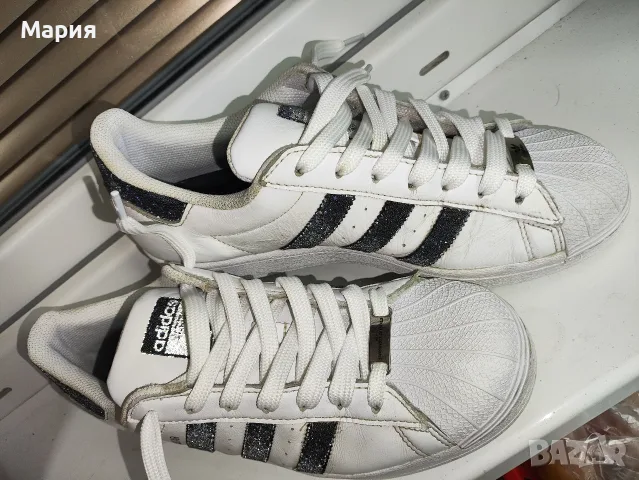 Оригинални маратонки adidas Superstar x Swarovski (модел FX7480), 40 номер, снимка 11 - Маратонки - 55801099