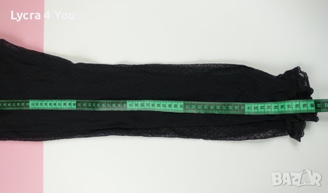 M/L VILA Clothes дамски черен тюлен клин с дантела на крачолите, снимка 14 - Клинове - 44341336