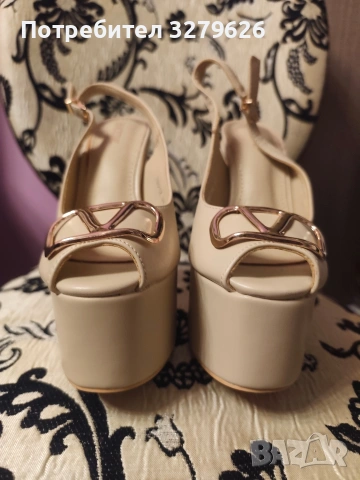 Високи дамски обувки на висок ток с платформа , снимка 9 - Дамски обувки на ток - 53181419