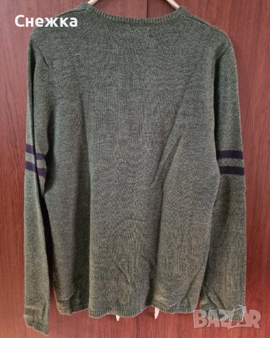 Тъмнозелена мъжка блуза, снимка 2 - Блузи с дълъг ръкав и пуловери - 42862033