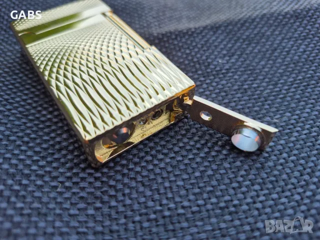 Луксозна газова запалка Derui с подарък резачка за пури,четири цвята, снимка 11 - Запалки - 50298940