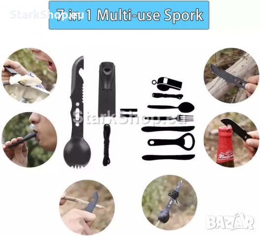  13в1 Комплект за оцеляване – инструмнети, нож, фенер и др., снимка 4 - Други - 39197712