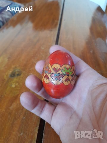 Старо дървено яйце #8, снимка 3 - Други ценни предмети - 32074684