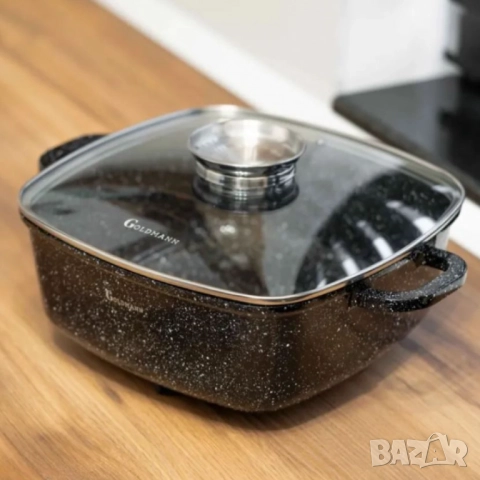 Тенджера-ростер Goldmann – Лят алуминий с керамично покритие, индукция