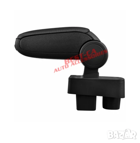 Текстилен черен подлакътник подходящ за Skoda Fabia Mk2 и Skoda Roomster, снимка 2 - Аксесоари и консумативи - 50960680