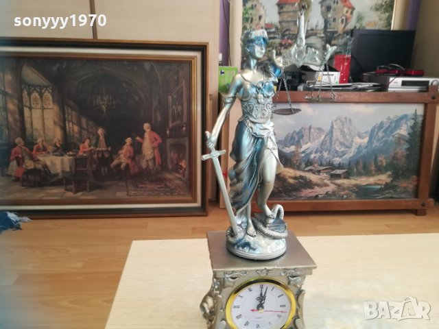 Фигура на ТЕМИДА от резин+часовник 0201211249, снимка 6 - Колекции - 31276541