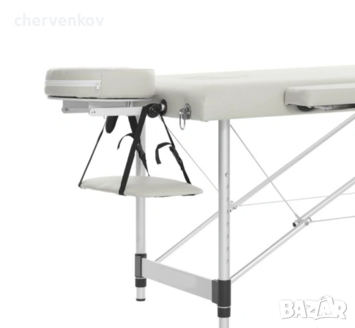 трисекторна козметична масажна кушетка дървена черна масажно легло, снимка 10 - Кушетки - 53166051