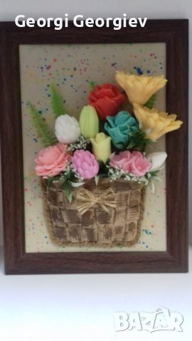 Подарък за свети Валентин с ароматни цветя , снимка 11 - Изкуствени цветя - 39643874