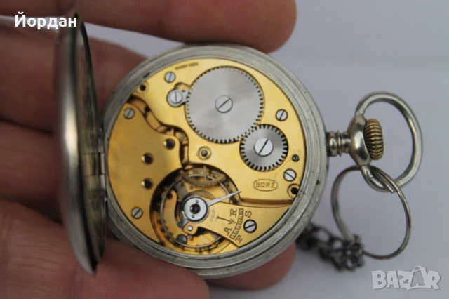 Швейцарски джобен часовник ''Bore '', снимка 8 - Джобни - 50448099