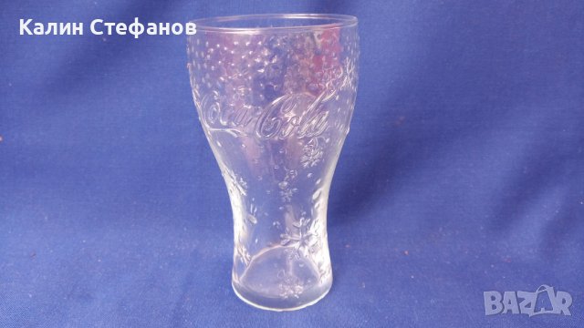 Стъклени чаши кока кола, прозрачни, снежинки , снимка 8 - Колекции - 42671904