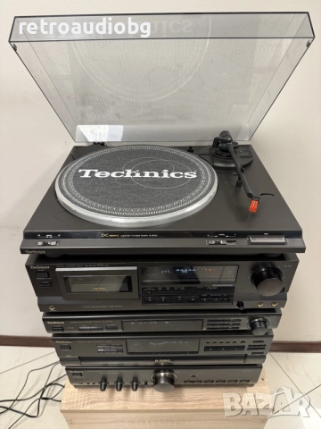 🔊Ретро аудио сет TECHNICS - усилвател, CD плеър, дек, тунер и грамофон + тонколони🔉, снимка 7 - Аудиосистеми - 56312637
