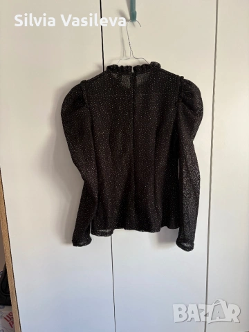 Дамска блуза с лъскав ефект, снимка 5 - Ризи - 54319075
