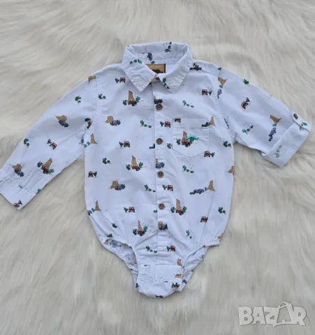 Боди риза 6-12 месеца , снимка 9 - Бодита за бебе - 49475413