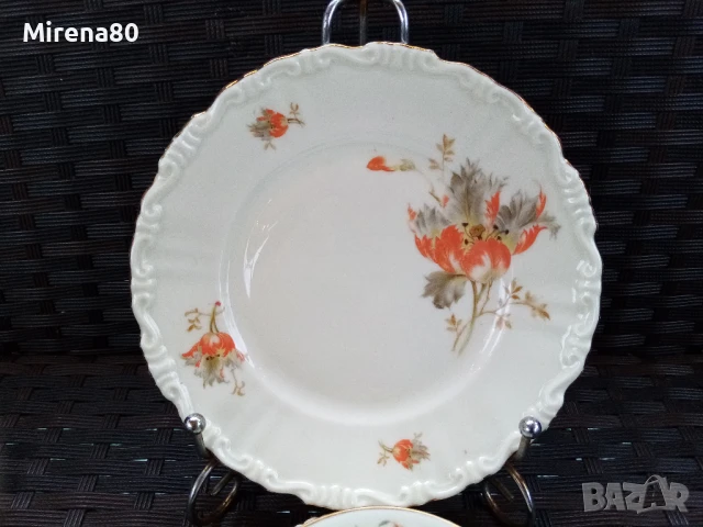 Антикварен сет за чай, снимка 2 - Чаши - 51208817