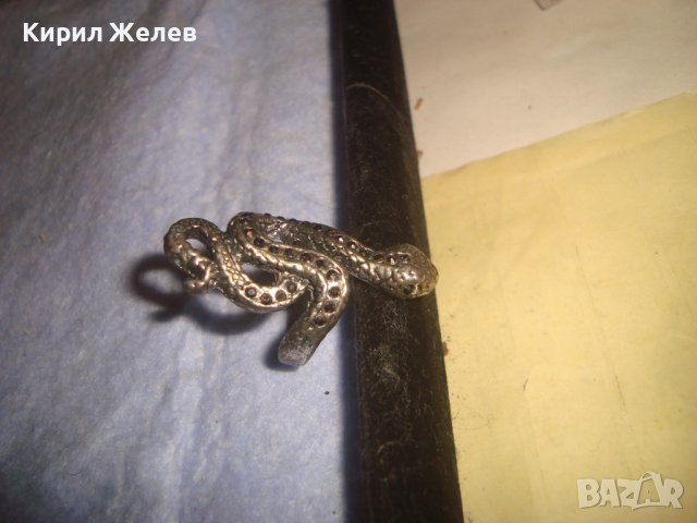 ПОСРЕБРЕН ЛАКИРАН ЗМИЕВИДЕН ФИГУРАЛЕН МЕСИНГОВ НЕО ГОТИКА АРТ ПРЪСТЕН 27763, снимка 8 - Пръстени - 37452092