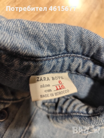 дънкова ризка на Zara, снимка 6 - Детски ризи - 52344321