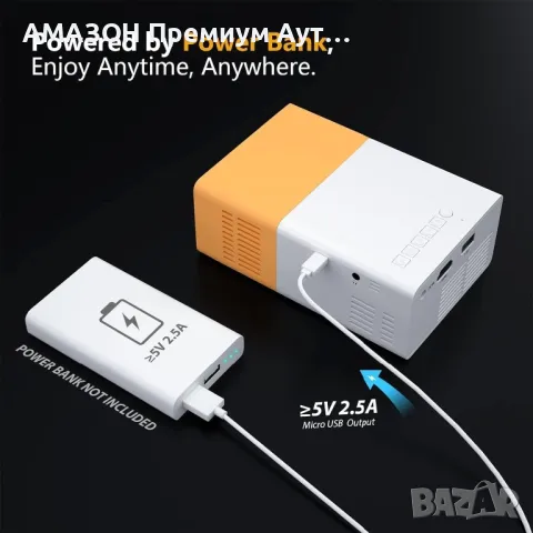PVO Мини LED видео проектор/Full HD/забавления за деца/домашно кино/HDMI/USB/дистанционно , снимка 3 - Плейъри, домашно кино, прожектори - 47721652