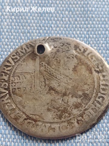 Сребърна монета Орт 1621г. Сигизмунд трети Полша 13620, снимка 2 - Нумизматика и бонистика - 42890626