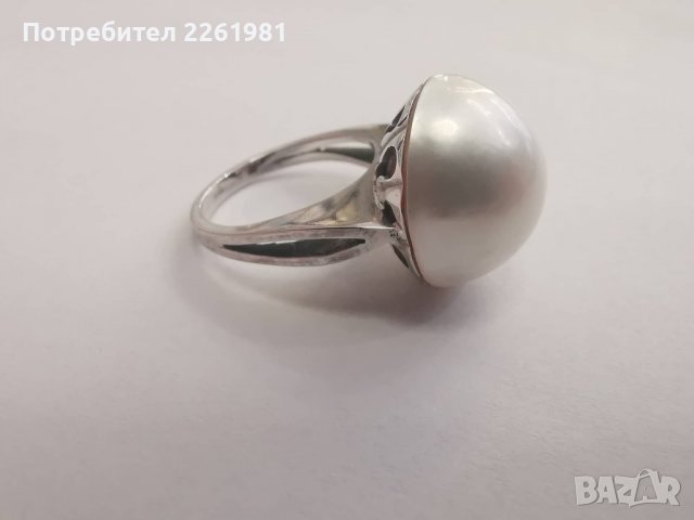 Продавам златен пръстен с перла, снимка 8 - Пръстени - 37095025