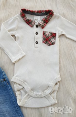 Боди риза H&M и дънки за бебе 0-3 месеца, снимка 7 - Комплекти за бебе - 42200986