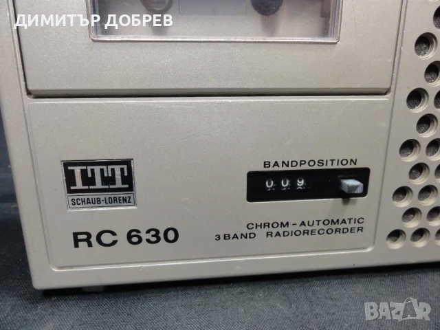 ITT SHAUB-LORENZ RC630 СТАР РЕТРО ТРАНЗИСТОР РАДИО КАСЕТОФОН, снимка 4 - Радиокасетофони, транзистори - 51008749