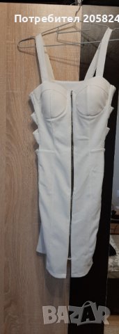 Елегантна бяла рокля , снимка 1 - Рокли - 40868142