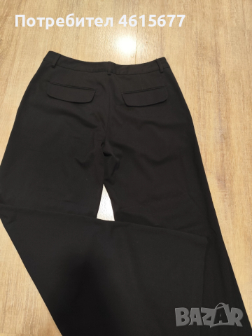 черен панталон с широки крачоли , снимка 2 - Панталони - 52012699