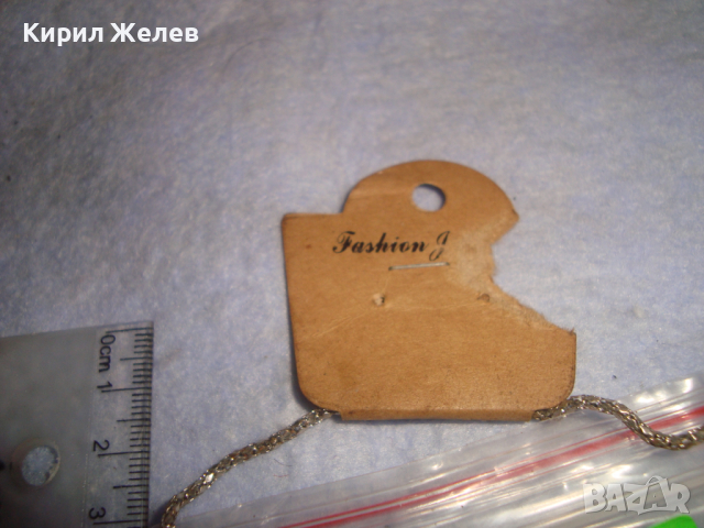 ПОСРЕБРЕН БИЖУТЕРИЕН КОМПЛЕКТ - КОЛИЕ и ОБЕЦИ ВИНТИДЖ АРТ ФЕШЪН МОДЕЛ НОВИ 3633, снимка 4 - Бижутерийни комплекти - 36477722