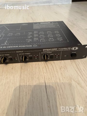  Кросоувър Dynacord Powermax 230 Active Speaker Controller Crossover кросоувър , снимка 7 - Ресийвъри, усилватели, смесителни пултове - 44334874