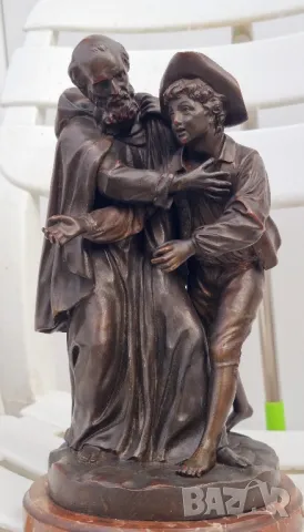 Бронзова Скулптура Луи-Симон Боазо Франция 1743- 1809г, снимка 3 - Антикварни и старинни предмети - 50428348