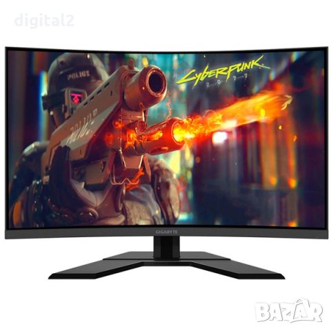 Геймърски Монитор Gigabyte 32 инча G32QC, VA HDR, Curved 1500R, 165Hz, 2K, 1ms нов запечатан , снимка 7 - Монитори - 32031718