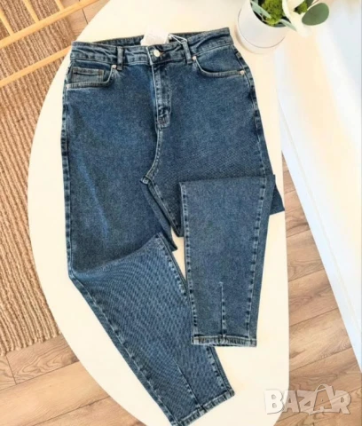 дънки mom fit, снимка 2 - Дънки - 50878792