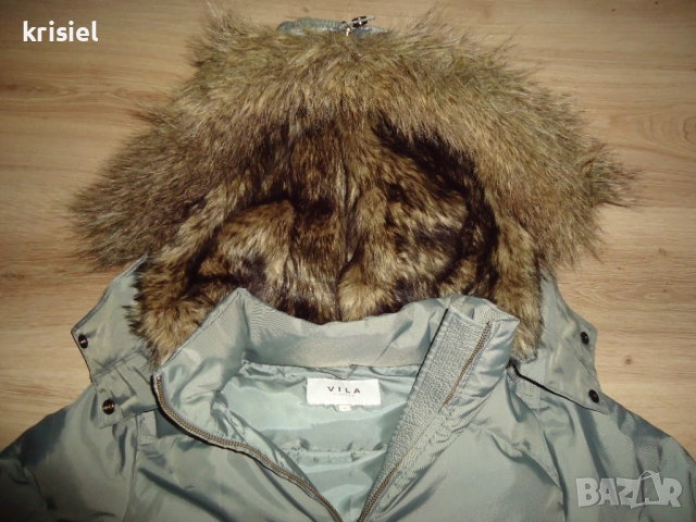 СТРАХОТНО ТОПЛА ПАРКА С ГЪШИ ПУХ--38--M номер, снимка 2 - Якета - 51929762