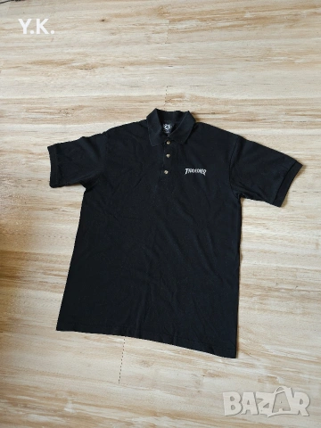 Оригинална мъжка тениска с яка Thrasher, снимка 2 - Тениски - 40386666