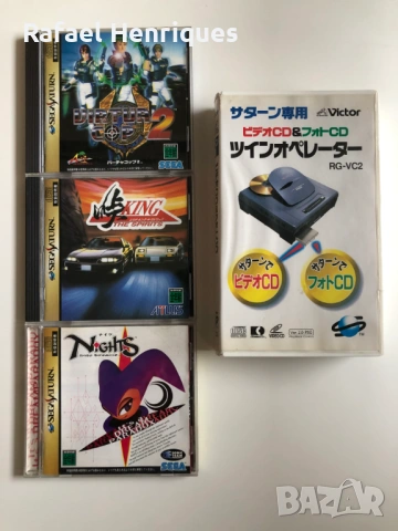 Victor V-Saturn + Video CD Card + 2 Victor джойстик + 3 игри, снимка 4 - Други игри и конзоли - 54070735