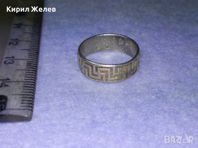 СТАР СРЕБЪРЕН ПРЪСТЕН с ГЕРМАНСКИ РУНИ СВАСТИКА и2 ПЕЧАТА За ВИСОКА ПРОБА СРЕБРО и На МАЙСТОРА 40538, снимка 6 - Антикварни и старинни предмети - 42762946