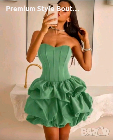 Дамска рокля от сатен, снимка 2 - Рокли - 54122072