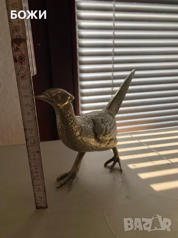  „Масивен месингов фазан – символ на елегантност и класа!“. , снимка 2 - Антикварни и старинни предмети - 49696047